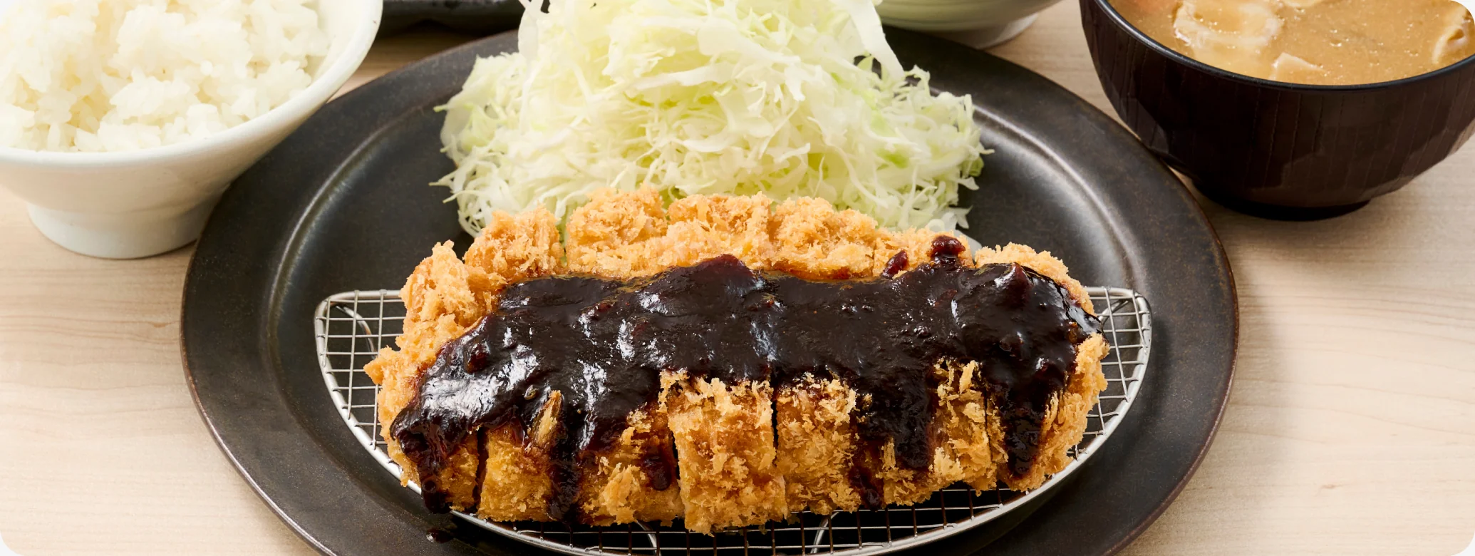 味噌デミグラス とんかつ定食