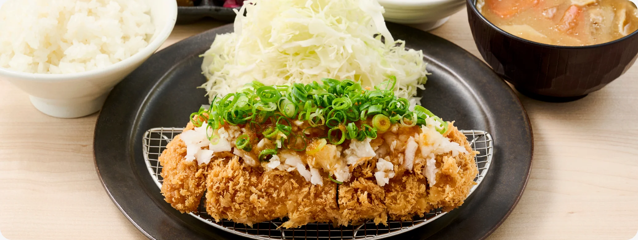 鬼おろしポン酢 とんかつ定食